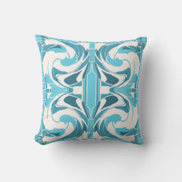 Turcos Aqua Off White Mediterranean Large Tiles Kudde