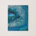 Turcos Blue Agate Geode Gemstone Pussel<br><div class="desc">Utmana turkos Blue Agate Geode Gemstone-pussel perfekt för när du behöver stanna kvar i</div>