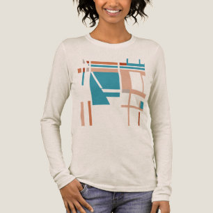 Turcos Blue Coral Rust MCM-inspirerade fyrkanter T Shirt