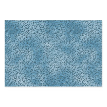 Turcos Blue Glitter Leopard Skriv ut