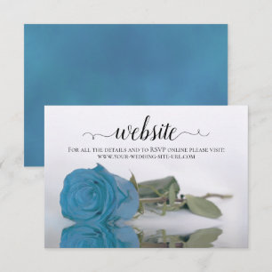 Turcos Blue Ro Elegant bröllop webbplats Tilläggskort
