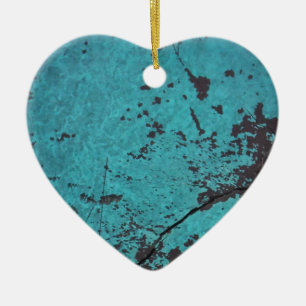 Turcos Blue Rusted Julgransprydnad Keramik