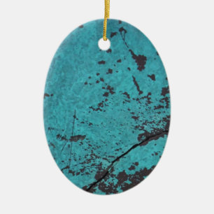 Turcos Blue Rusted Julgransprydnad Keramik