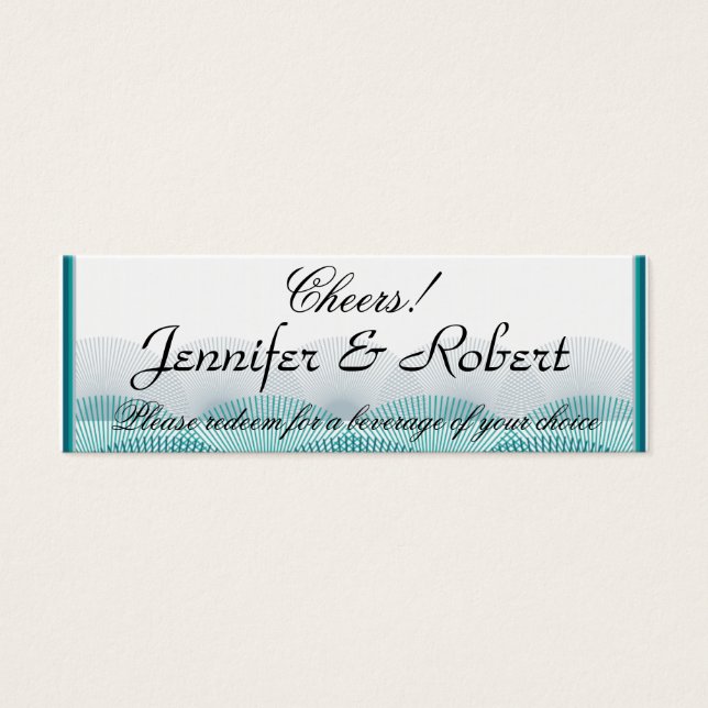 Turcos Blue Scallops Drink Biljett (Framsidan)