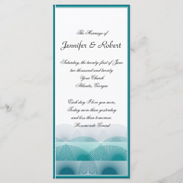 Turcos Blue Scallops-programmet Program (Framsida)