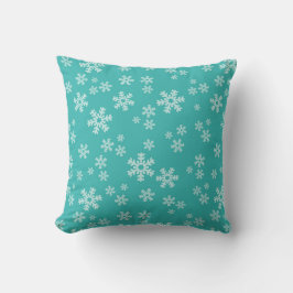 Turcos Blue Snö Flake Julpillow Kudde