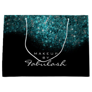 Turcos Blue Sparkly Glitter Black White Brandin