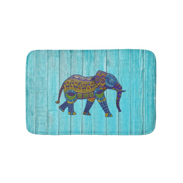 Turcos Bohemian Mosaic Elephant Bath Mat Badrumsmatta (Framsidan)