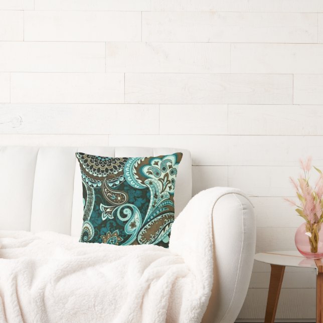 Turcos Brown Vintage Paisley Kudde (Soffa)