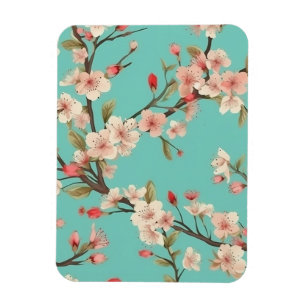 Turcos Cherry Blommar Flexible Photo Magnet