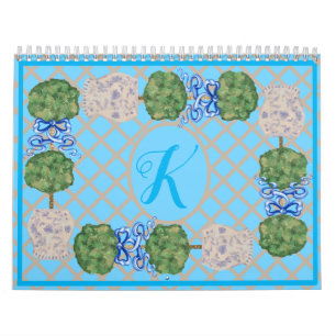 Turcos Chinoiserie Ginger Burk Burk Topiary Kalender