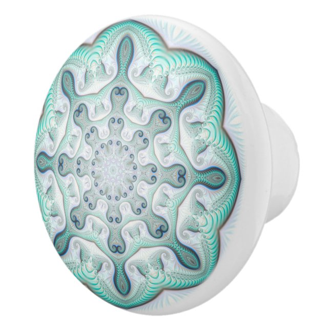 Turcos Coral Reef Mandala Knopp (Höger)