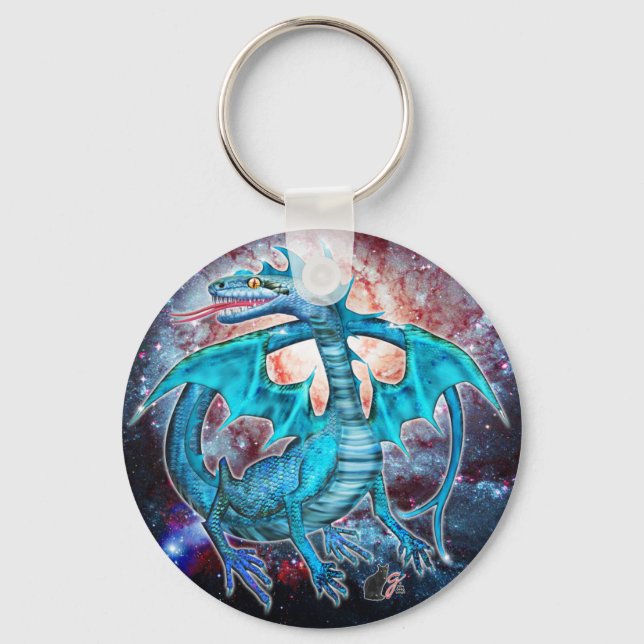 Turcos Cosmic Dragon Keychain Nyckelring (Framsida)