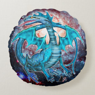 Turcos Cosmic Dragon Rund Kudde