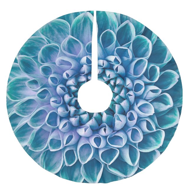 Turcos Dahlia Flower Macro Background Julgransmatta Borstad Polyester (Framsidan)