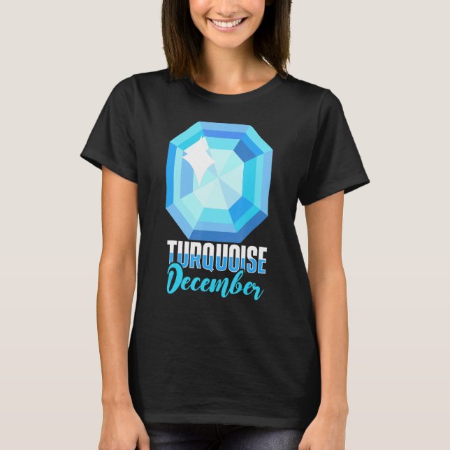 Turcos December Precious Stones Minerals Prosp T Shirt (Framsida)