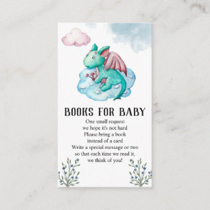 Turcos Dragon Baby Shower Bokar för Baby Tilläggskort