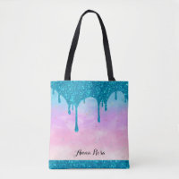 *~* Turcos Drip Glitter Pastel Rosa Ombre Himlar