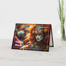 💚 💛 Turcos Elegance: Mardi Gras Radiance Kort