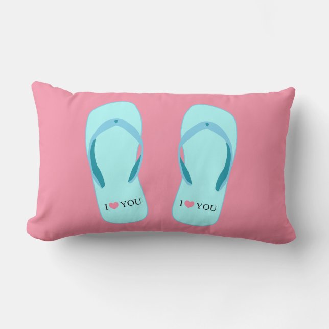 Turcos Flinflip flops Rosa Lumbar Pillow Lumbarkudde (Framsida)