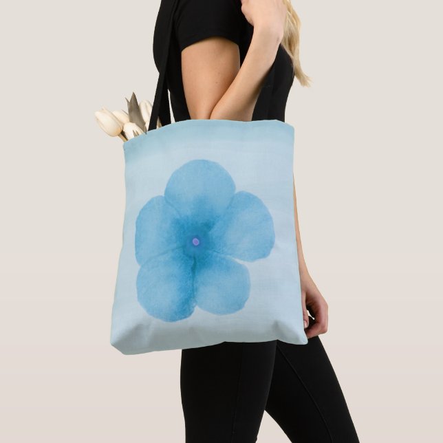 Turcos Flower Tote Bag Tygkasse (Närbild)