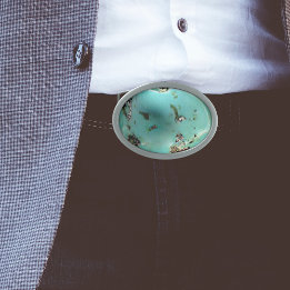 Turcos Gemstone Image Oval Bälte Buckle