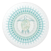 Turcos Grönt Turtle och Mandala Nautical
