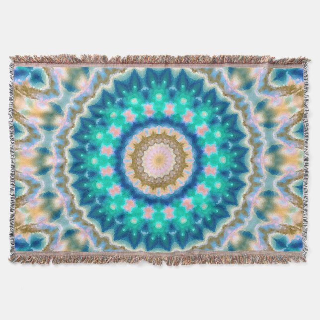 Turcos gult mandala filt (Framsidan)