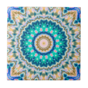 Turcos gult mandala kakelplatta
