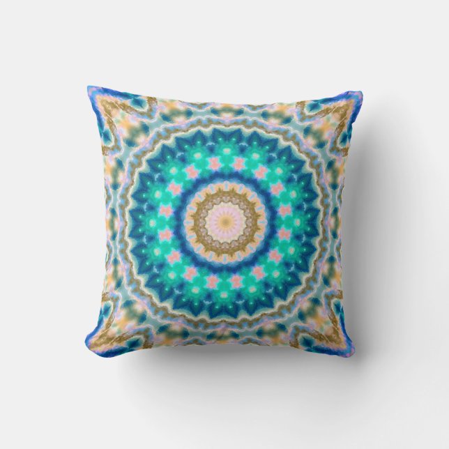 Turcos gult mandala kudde (Framsida)