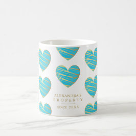 Turcos Heart Best Friends Tillfällen Gift Kaffemugg