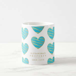 Turcos Heart Best Friends Tillfällen Gift Kaffemugg