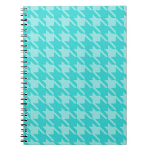 Turcos Houndstooth bärbar dator Anteckningsbok Med Spiral