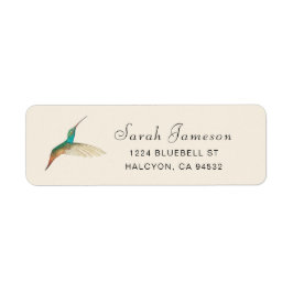 Turcos Hummingbird Address Label Returadress Etikett