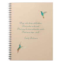 Turcos Hummingbird Hope Notebook