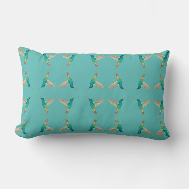 Turcos Hummingbird Lumbar Pillow Lumbarkudde (Framsida)