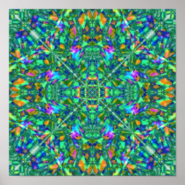 Turcos Kaleidoscope Fractal Art Poster