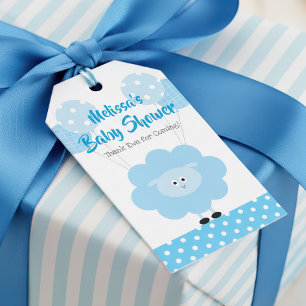 Turcos Lamb Boy Shower Cute Modern Kawaii Presentetikett