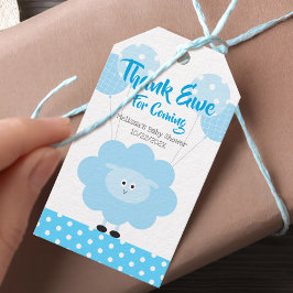 Turcos Lamb Boy Tack Baby Shower Cute Cute Presentetikett