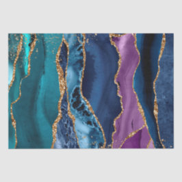 Turcos Lila Blue Guld Glitter Marble