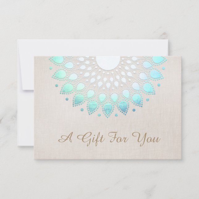 Turcos Lotus Flower Gift-certifikat (Framsida)