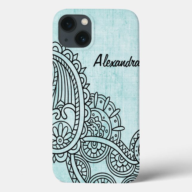 Turcos Mehndi Motif iPad Air Case (Baksida)