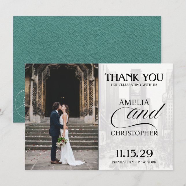 Turcos New York City Passport Tack Kort (Fram/baksida)