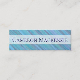 Turcos Office | Coola för blå Lugn Brushstroke Mini Visitkort