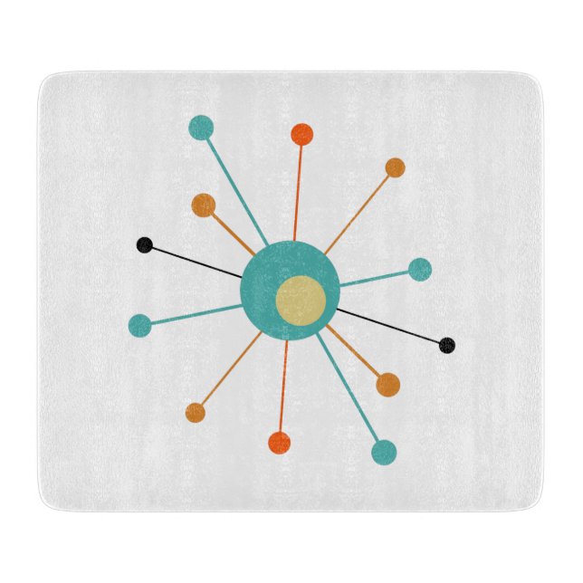 Turcos Orange Atomic Era Starburst Mid Century (Framsidan)