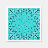 Turcos Paisley Bandana Scarf BBQ Picnic Napkin