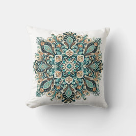 Turcos Paisley Mandala med Guld accents 1 Kudde