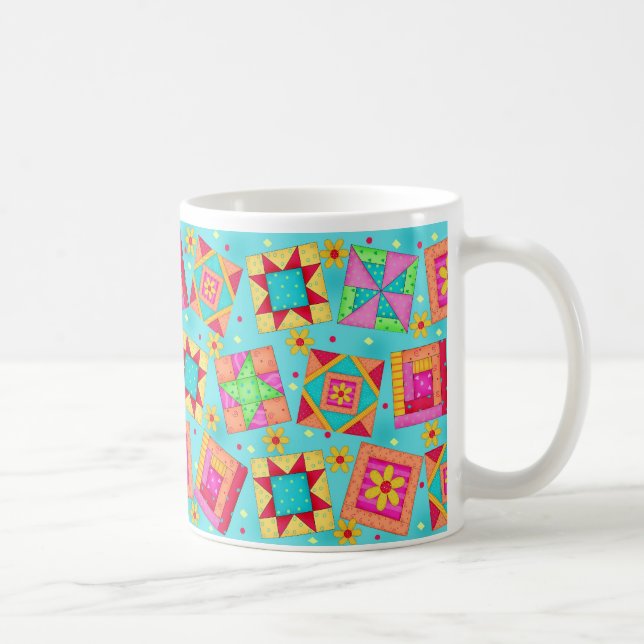 Turcos Patchwork Quilt Design Mugg (Höger)