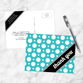 Turcos Polka Dot Tack Postcard Vykort