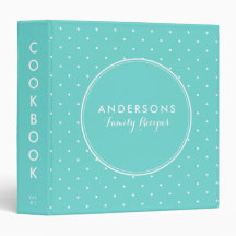 Turcos Polka dots Family Recipe Cookbook